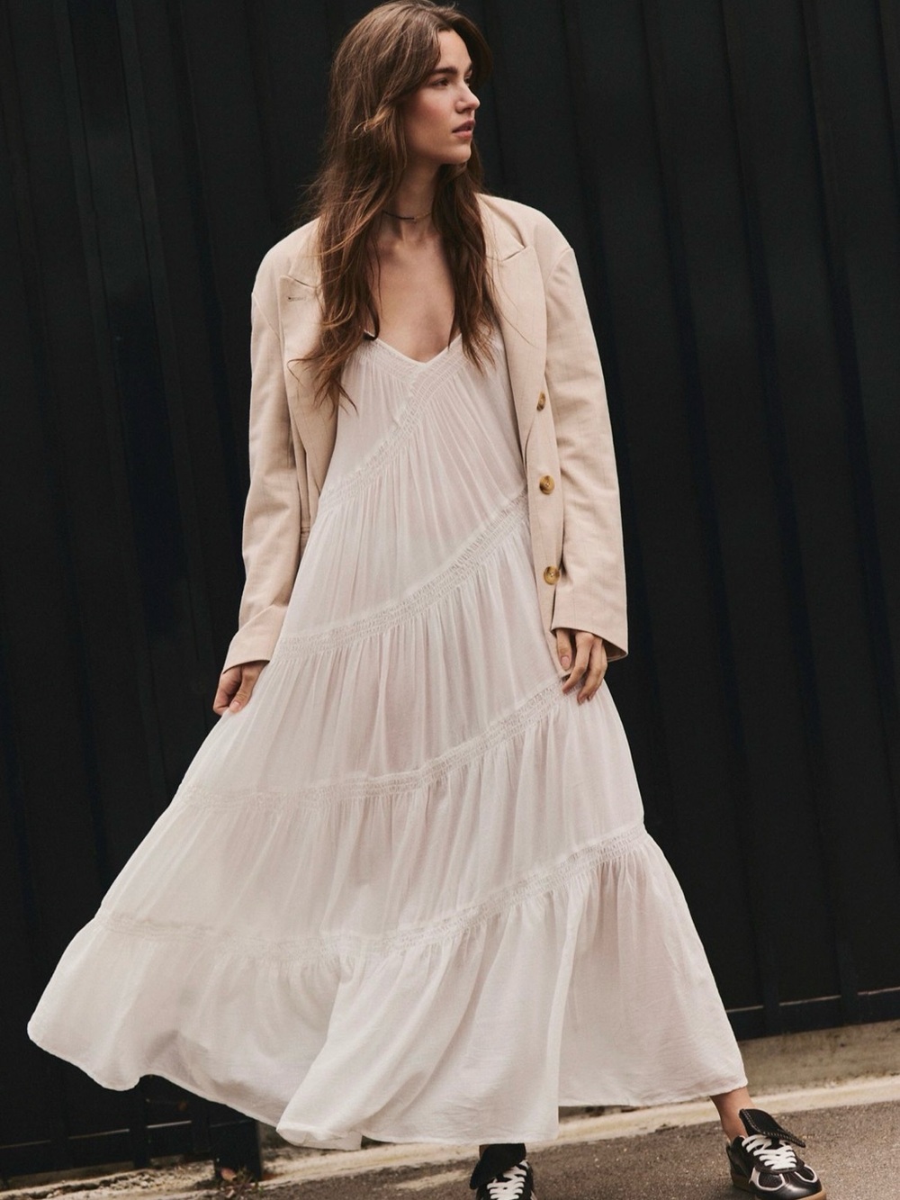 Free People Horizon Coast Maxi Dress White - Picture 4 of 7